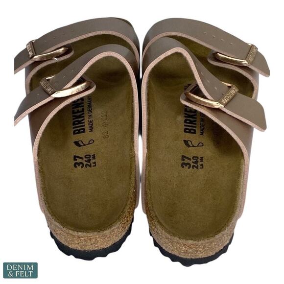 Birkenstock Arizona Birko-Flor Metallic Copper Sandals Women’s 6 Men’s 4 EU 37 - Picture 13 of 16
